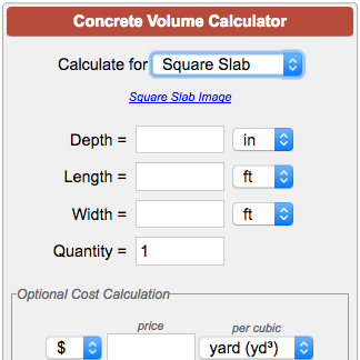 Concrete Steps Volume Calculator - Metric