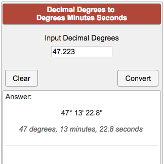 convert clock time to degrees