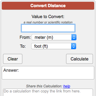 Sandy hangen Vooroordeel Distance Conversion Calculator