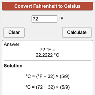 Convert Fahrenheit to Celsius - Online Calculator °F to °C and Shortcut