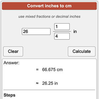 Inches to Centimeters Converter - MarkCalculate