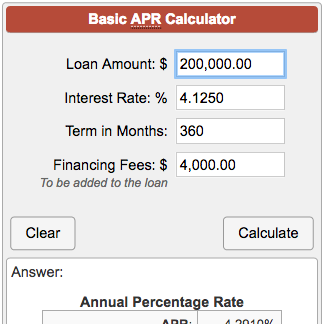 Calculate apr on car outlet loan