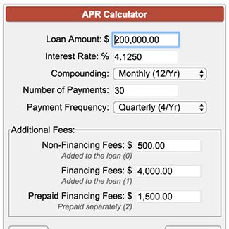 car calculator apr