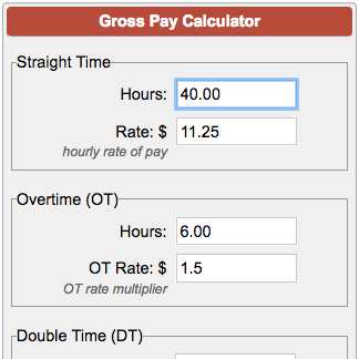 Net shop pay calc