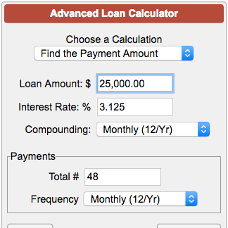 Calculator deals with interest