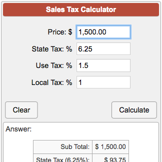 state of maine sales tax calculator