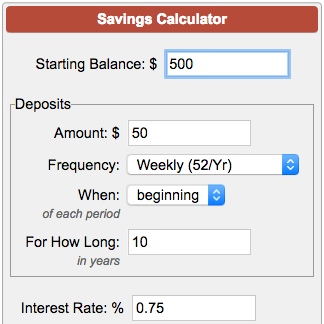 amor rotación Kakadu Savings Calculator
