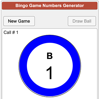 bingo caller number generator