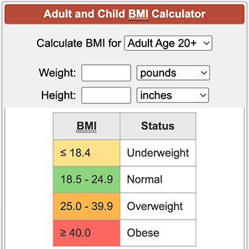 BMI Calculator 
