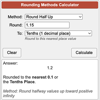 One Decimal Place Calculator