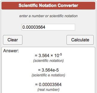Scientific Notation Converter