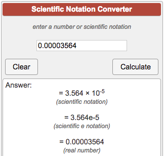 scientific notation negative